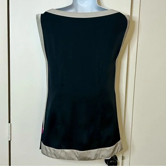 Bebe | 100% Silk Tunic Blouse w/ Wrap - Size XS - Paisley Print - Picture 5 of 9